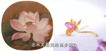 出水芙蓉图绘画步骤？