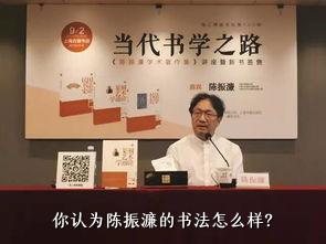 你认为陈振濂的书法怎么样？