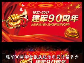 建军90周年金银质纪念币发行量多少