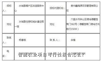 智能农业项目可行性报告怎么？