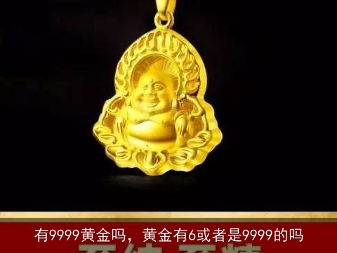 有9999黄金吗，黄金有6或者是9999的吗