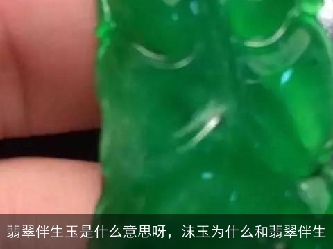 翡翠伴生玉是什么意思呀，沫玉为什么和翡翠伴生