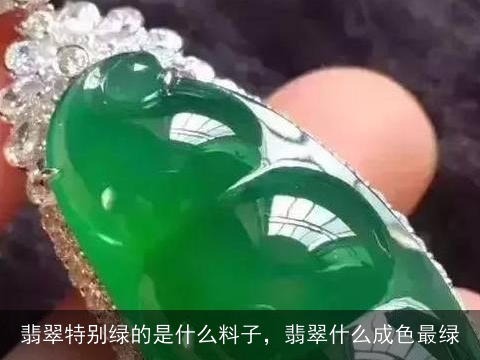 翡翠特别绿的是什么料子，翡翠什么成色最绿