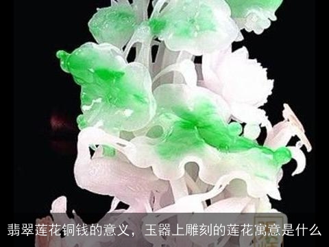 翡翠莲花铜钱的意义，玉器上雕刻的莲花寓意是什么