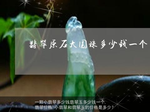 一颗小翡翠多少钱翡翠玉多少钱一个, 翡翠价格,小翡翠和翡翠玉的价格是多少？