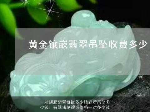 一对翅膀翡翠镶嵌多少钱翅膀吊坠多少钱, 翡翠翅膀镶嵌价格一对多少钱