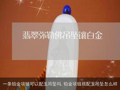 一条铂金项链可以配玉吊坠吗,铂金项链搭配玉吊坠怎么样