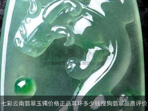 七彩云南翡翠玉镯价格正品耳环多少钱搜狗翡翠品质评价