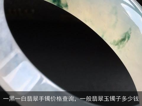 一黑一白翡翠手镯价格查询，一般翡翠玉镯子多少钱